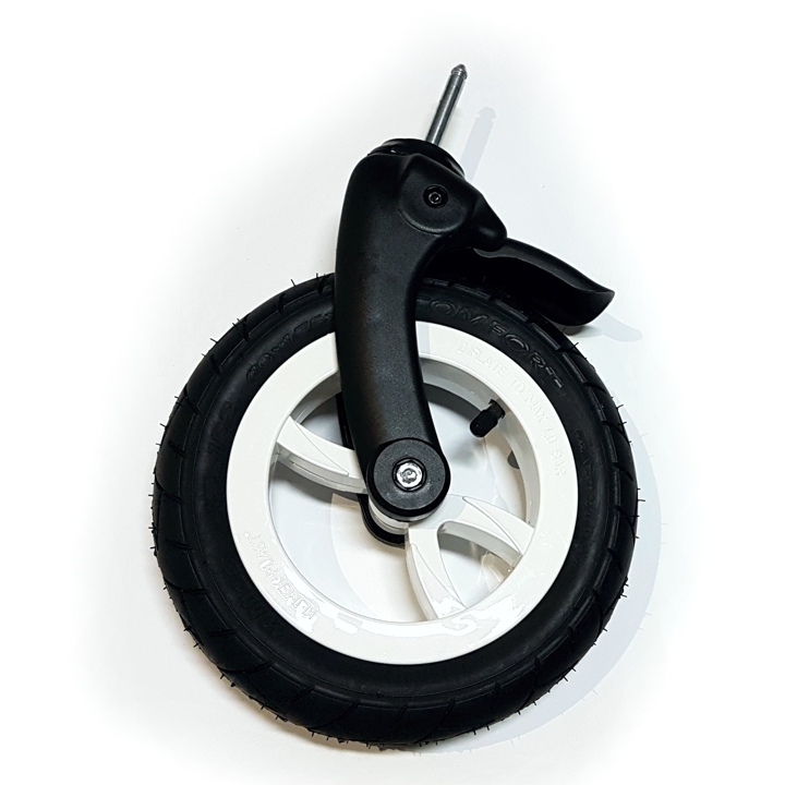 ND_kolečko na kočárek Melody - přední + antishock závěs bílé