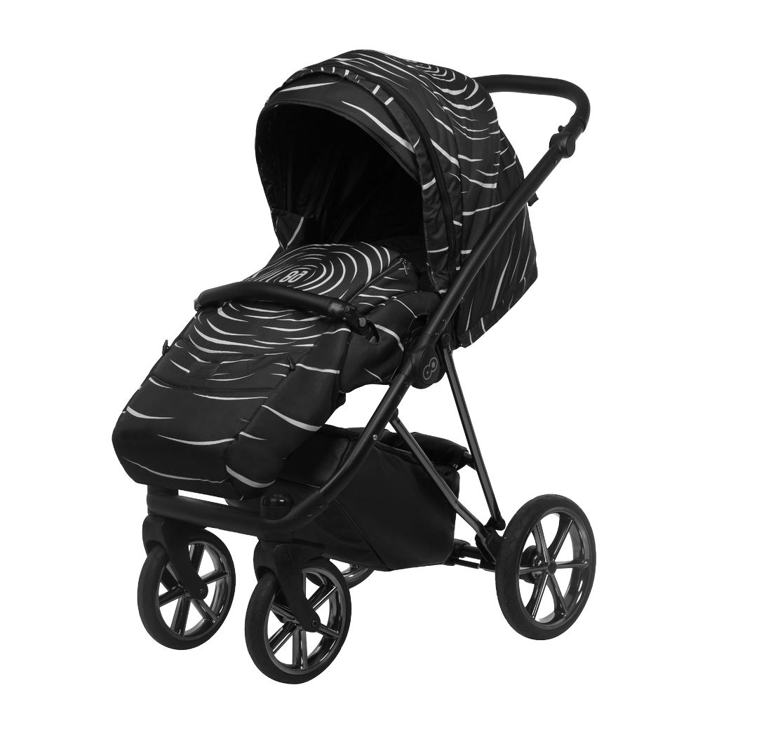 Kombinovaný kočárek Boss  2v1 black 