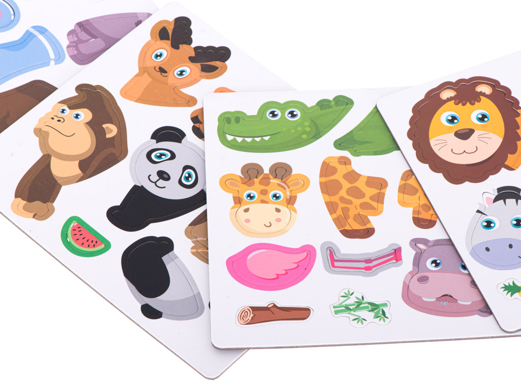 Magnetická skládačka pohádková SAFARI ZVÍŘÁTKA