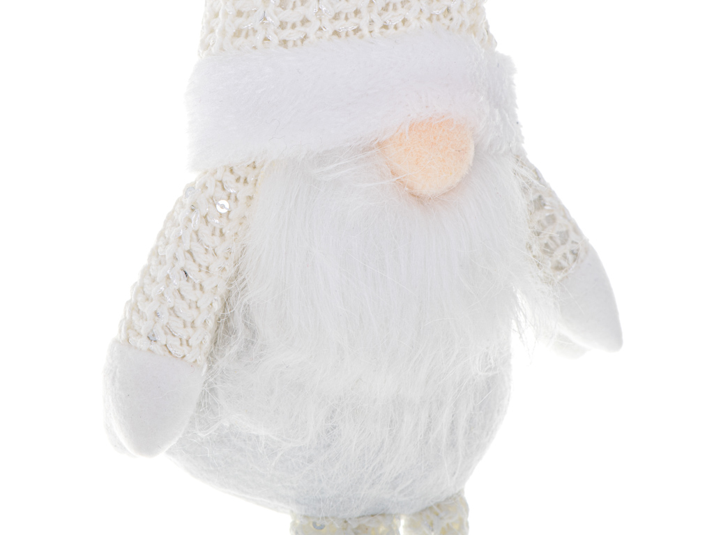 VÁNOČNÍ SKŘÍTEK S PLNOVOUSEM 47CM - bílý