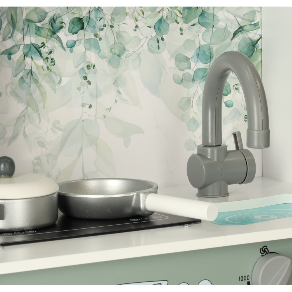 DŘEVĚNÁ KUCHYŇSKÁ LINKA MDF LULILO SALIKO S KÁVOVAREM NA ESPRESSO