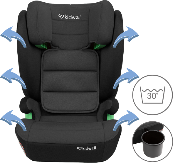 Autosedačka Kidwell Weston s isofixem, i-Size 100-150 cm šedo/černá