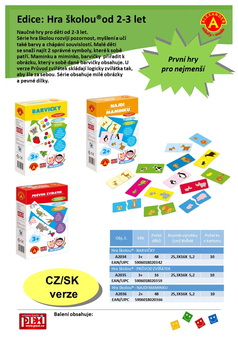 Naučné hraní pro malé zvědavce - HRA ŠKOLOU® – NAJDI MAMINKU