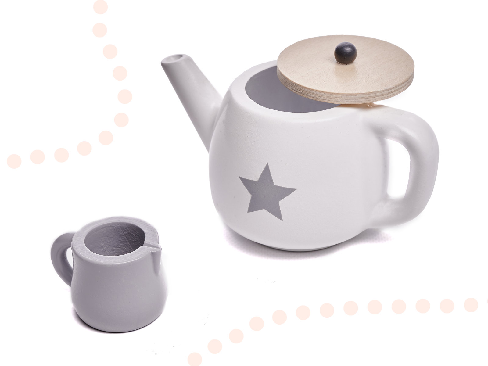 DŘEVĚNÝ KÁVOVÝ SERVIS, SADA NÁDOBÍ PRO 2 OSOBY