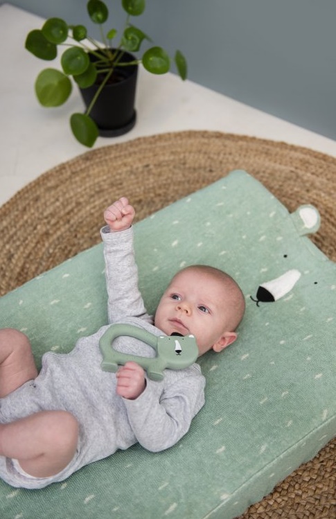 Kousátko ze 100% přírodního kaučuku MR. POLAR BEAR - polární medvěd 