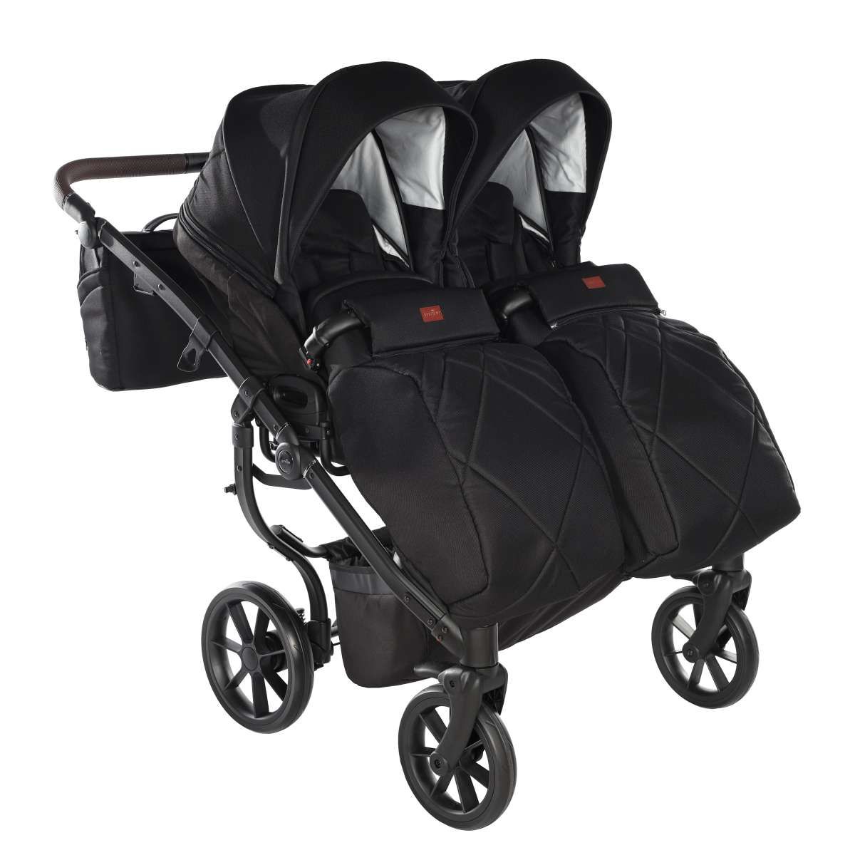 Kočárek pro dvojcata DUO JASMINE LIFE 03 černý