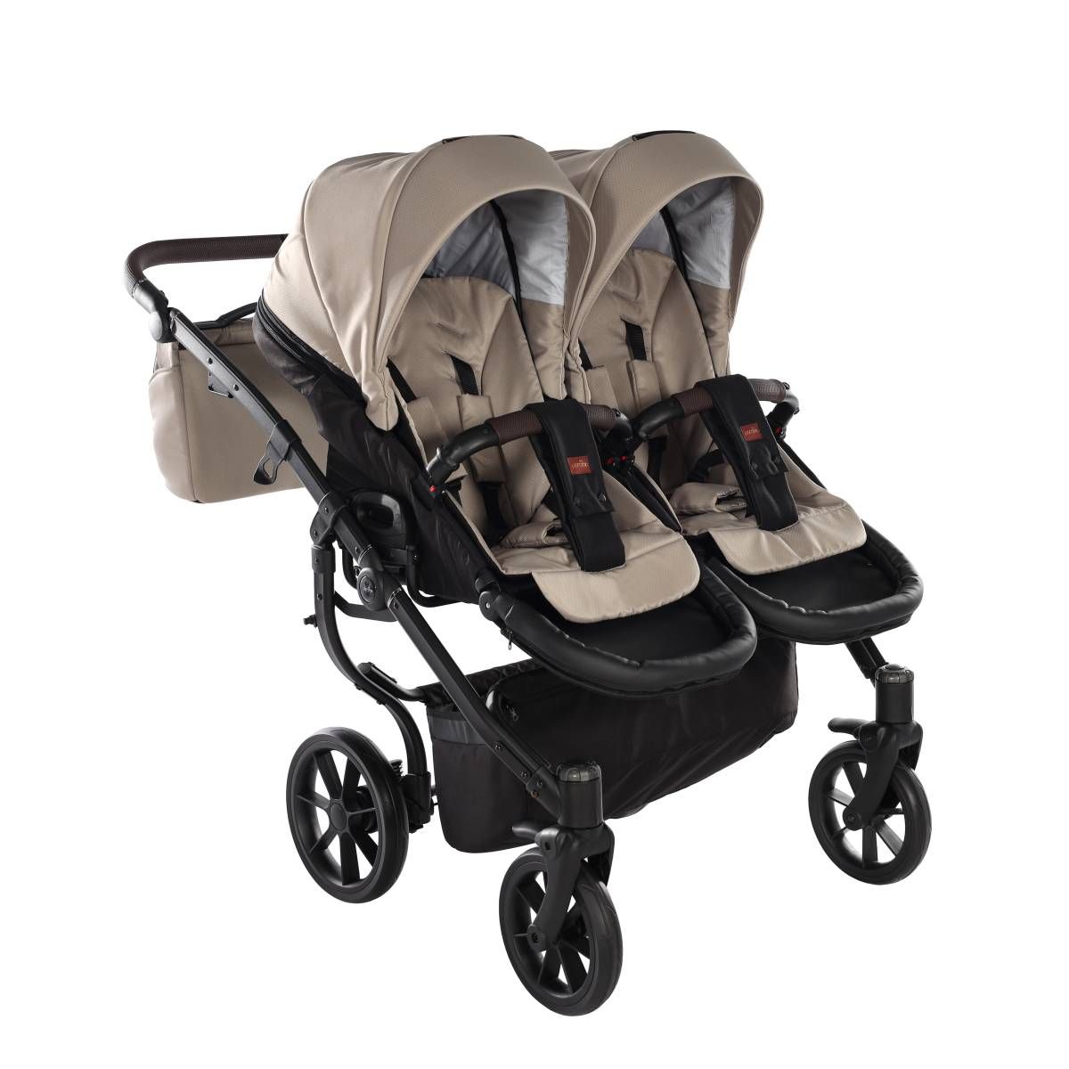 Kočárek pro dvojcata DUO JASMINE LIFE 02 béžový
