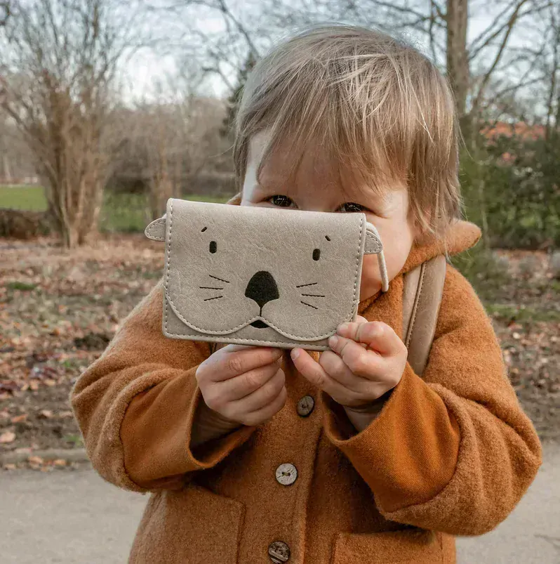 Dětská peněženka/taštička na krk z eco kůže BOBR - Biobr Laurin