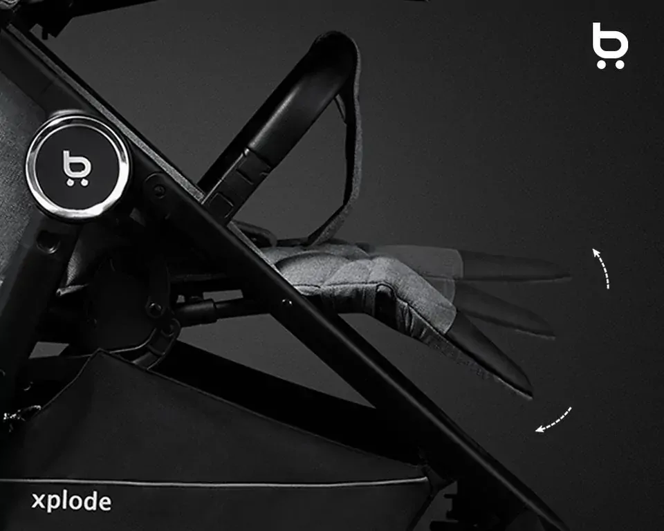 Sportovní kočárek Xplode Future Design Chrome Steel Graphite