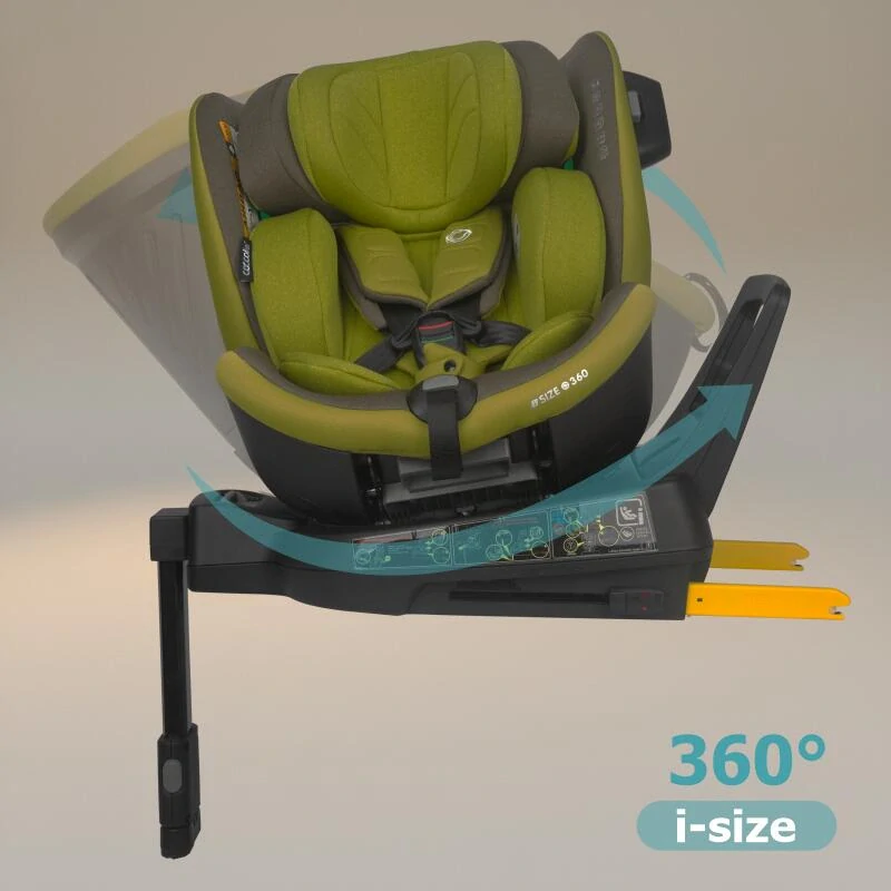 Autosedačka 0-36 kg 360° otočná Coccolle Mago Olive/Khaki
