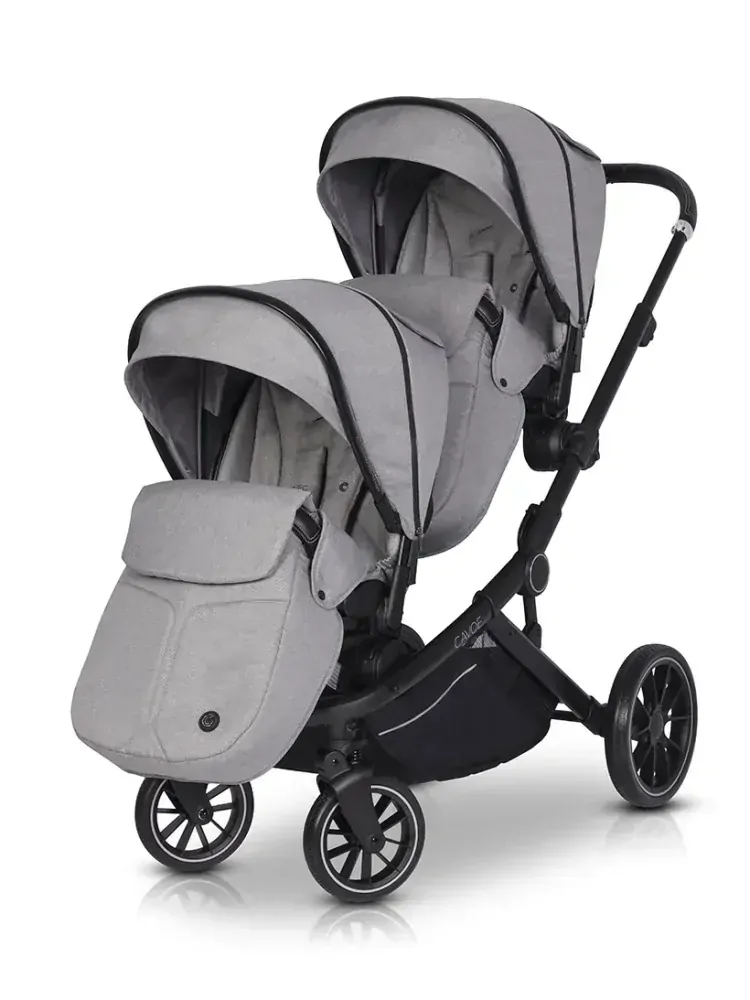 Kočárek pro dvojčata sourozenecký CAVOE Avec Frost