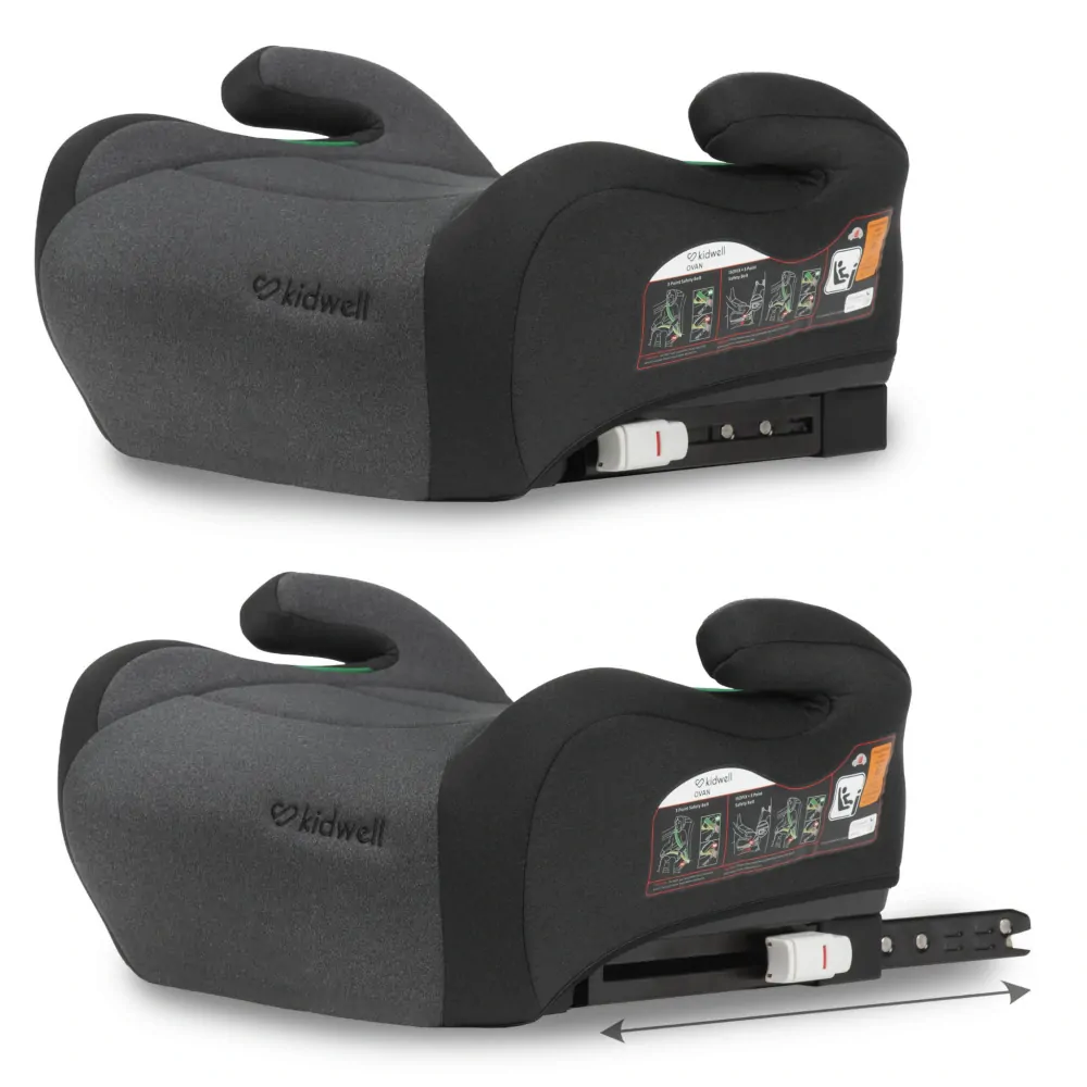 PODSEDÁK S I-SIZE KIDWELL OVAN BLACK/GREY