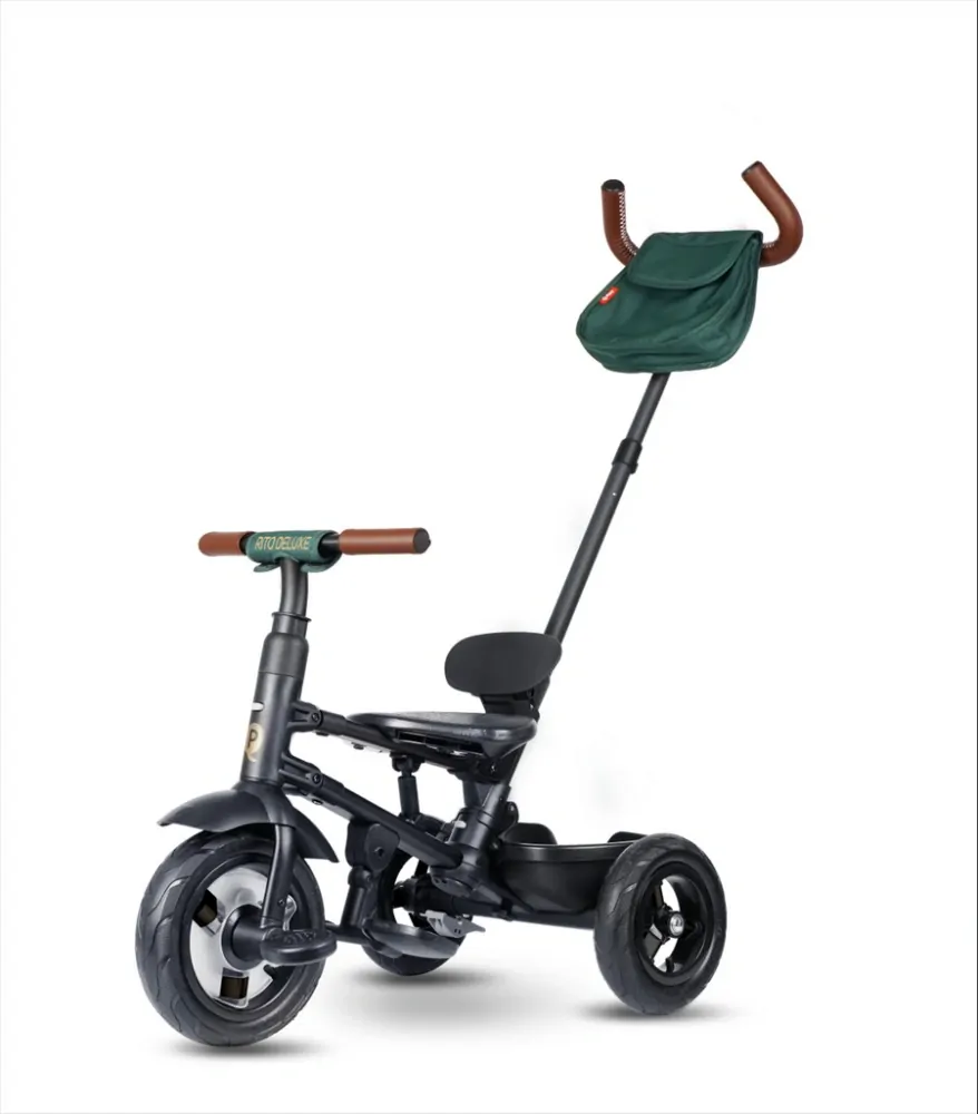 Multifunkční skládací tříkolka Qplay Rito Deluxe zelená