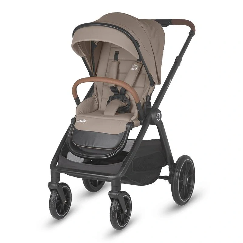 Kočárek Coccolle ASPEN 2v1 travel system sand beige + autosedačka 0-13kg KNOX
