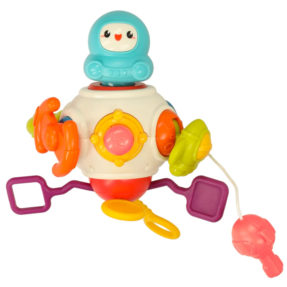 INTERAKTIVNÍ SENZORICKÁ HRAČKA MONTESSORI VZDĚLÁVACÍ RAKETA 8v1