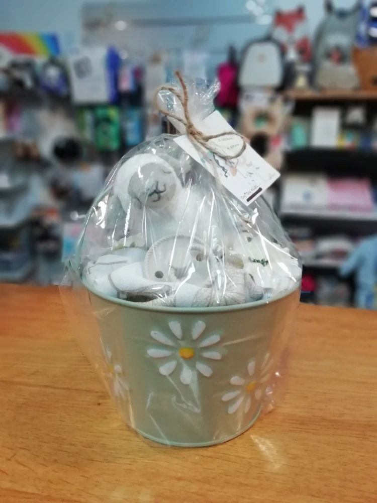 Dárkový plechový kbelík šalvějový Ovečka