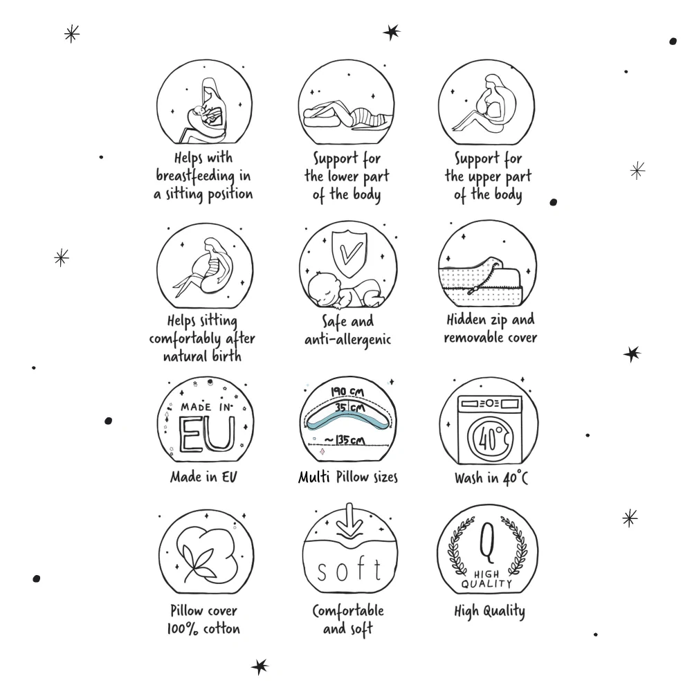 Kojící polštář cebuška PHYSIO Multi Žerzej Brown Leaves _25