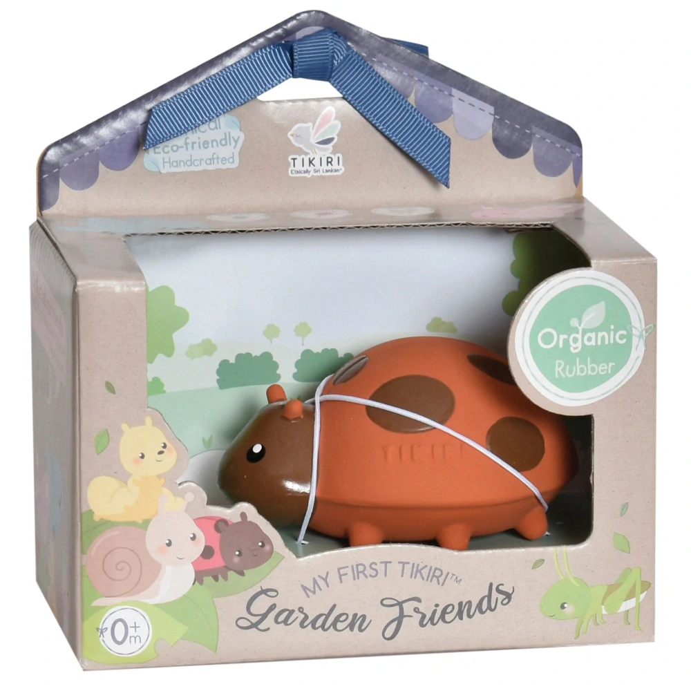 TIKIRI Friends - chrastítko a kousátko z přírodního kaučuku Beruška