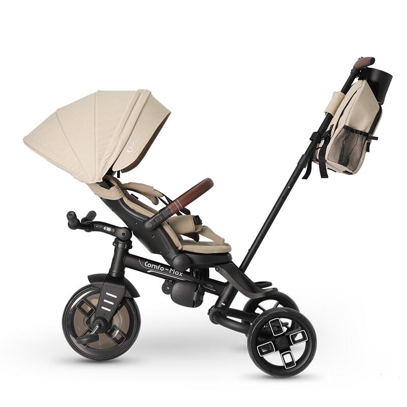 Multifunkční skládací tříkolka 71 Qplay Comfo Max beige