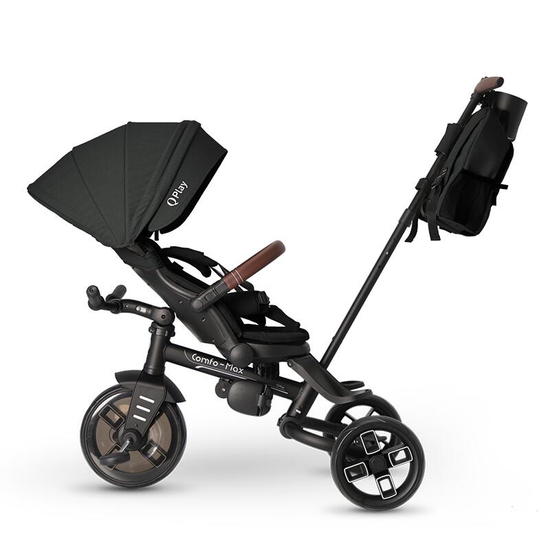 Multifunkční skládací tříkolka 8v1 Qplay Comfo Max black