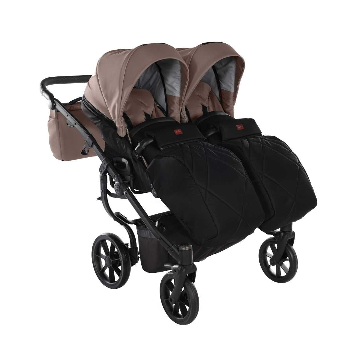 Kočárek pro dvojcata DUO JASMINE LIFE 02B hnědý