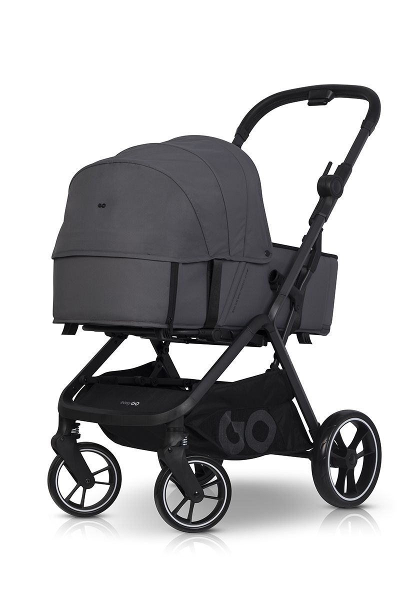 Hluboké lůžko na kočárek EasyGo Zoya Cloudy Grey
