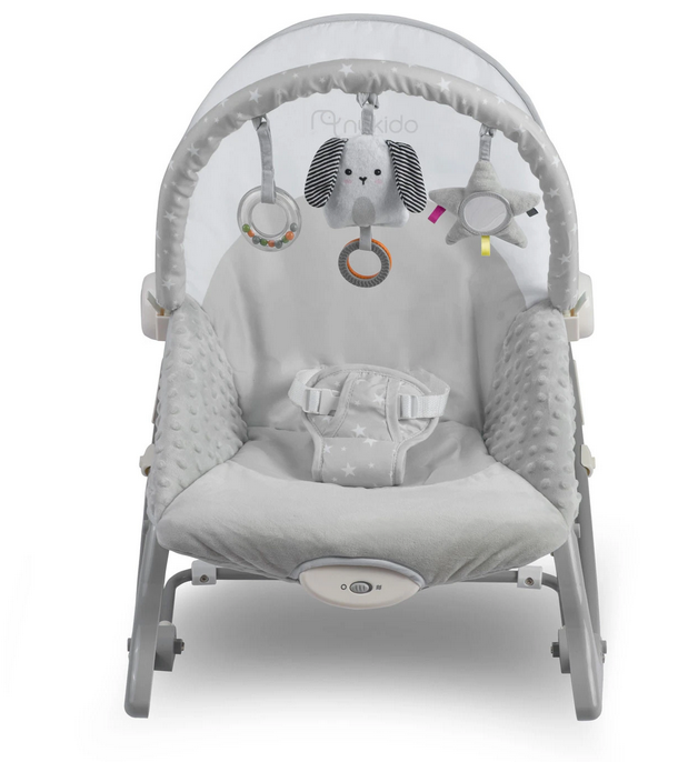 Lehátko/ houpátko Nukido s vibracemi šedé