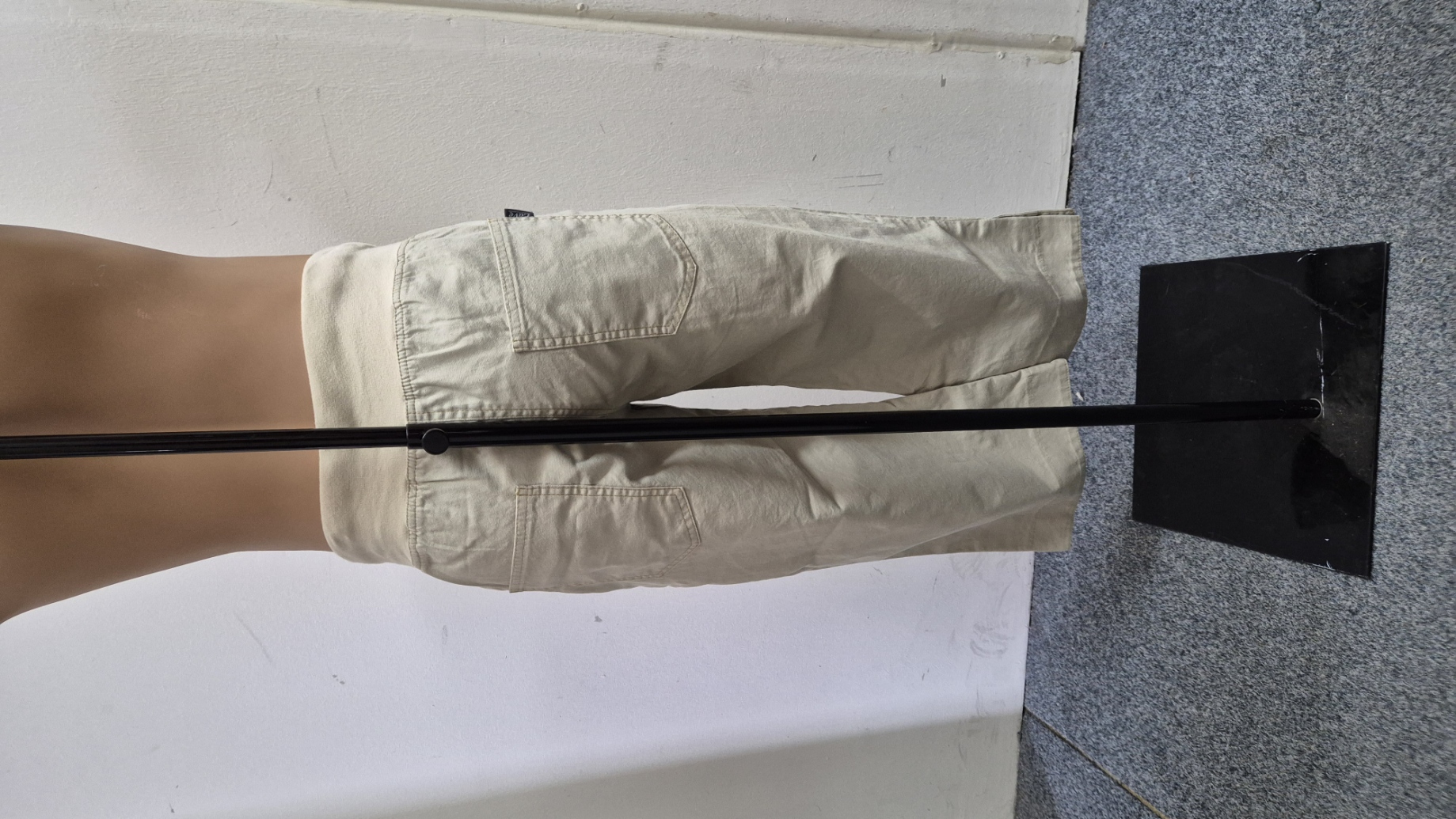 Těhotenská móda - Těhoteské 3/4 kalhoty s podporou bříška a gumou vel.44 