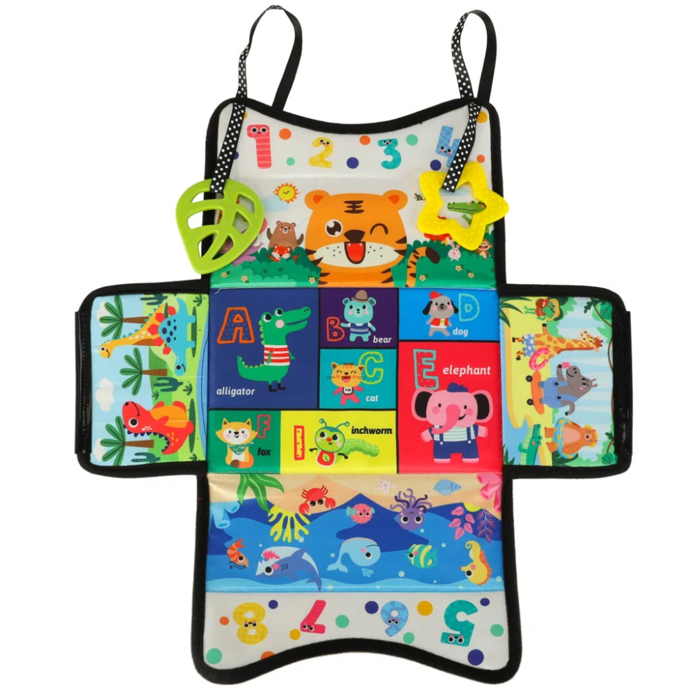 Třídicí box s kapesníky senzorická podložka Montessori 2v1