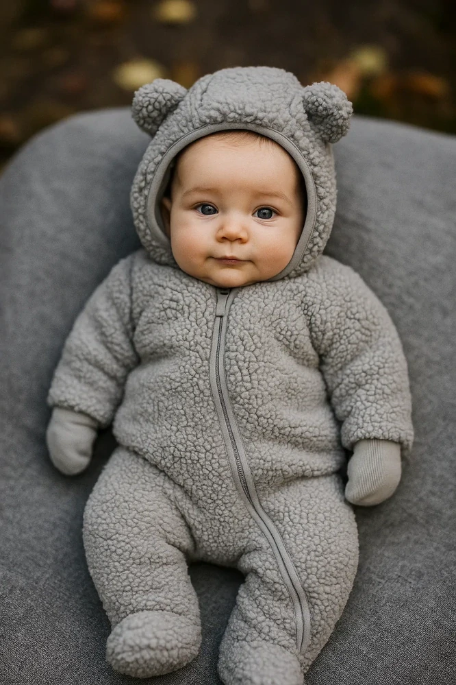 Kojenecký hřejivý overal Dirkje beránek vel.56 grey