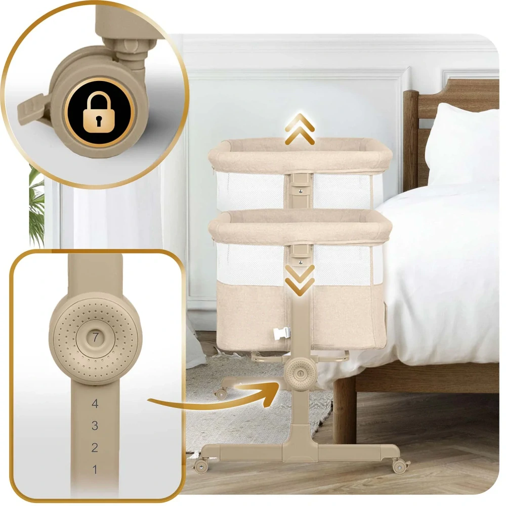 Dětská postýlka Nukido 0-5 měsíců - beige
