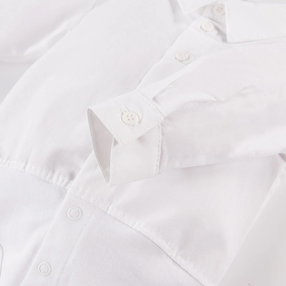 Chlapecké košilové body s límečkem CEREMONY bílé vel.62