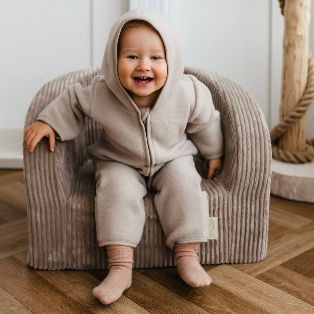 MERINO kombinéza béžová vel. 68/74