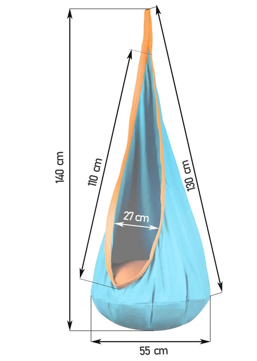 Závěsná houpačka Cocoon Neo-Sport tyrkysová