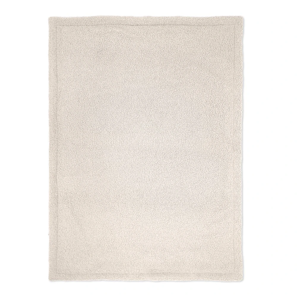 Dětská luxusní vyteplená deka Cotton Muslin & Bouclé vanilková