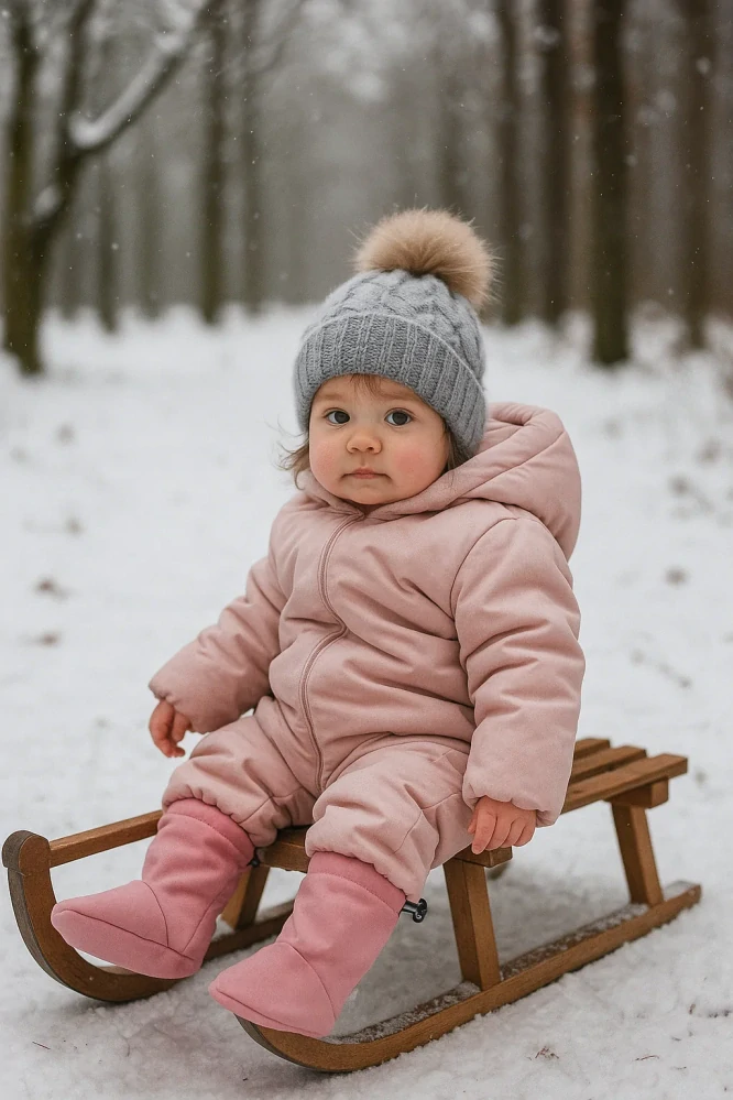 Softshellové vyteplené capáčky růžové vel.6-12m
