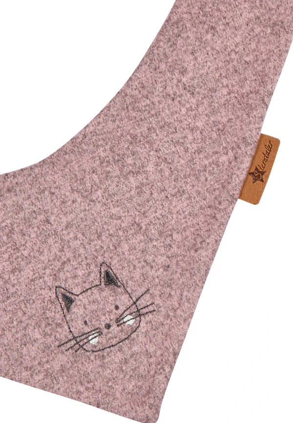Dětský šátek - Nákrčník Kočička z jemného melanžového žerzeje