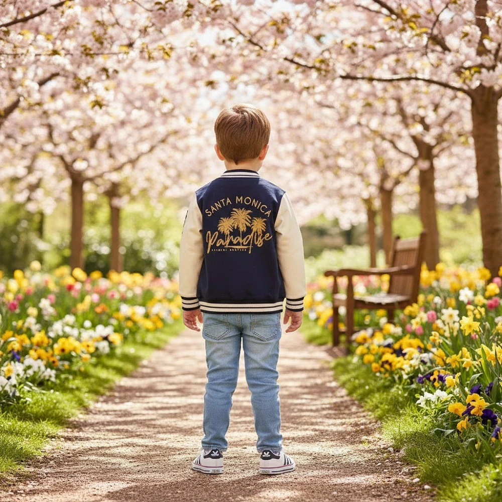 Chlapecká celopropínací mikina Varsity Style Dirkje Santa Monica vel.110