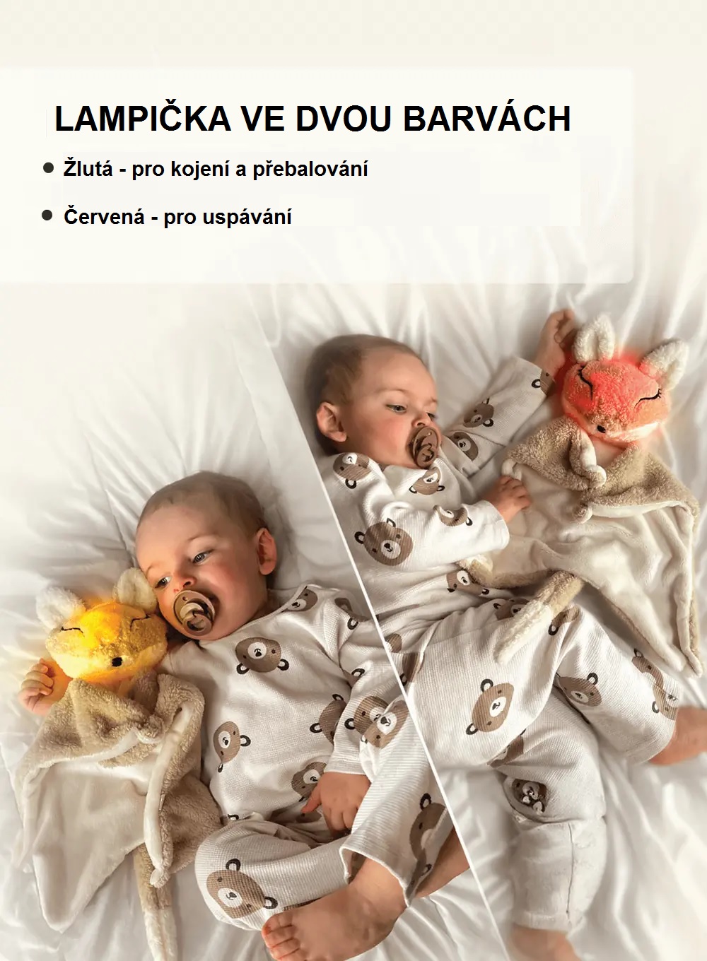 MyHummy DOUDOU Bunny 7 v 1 s lampičkou a APP