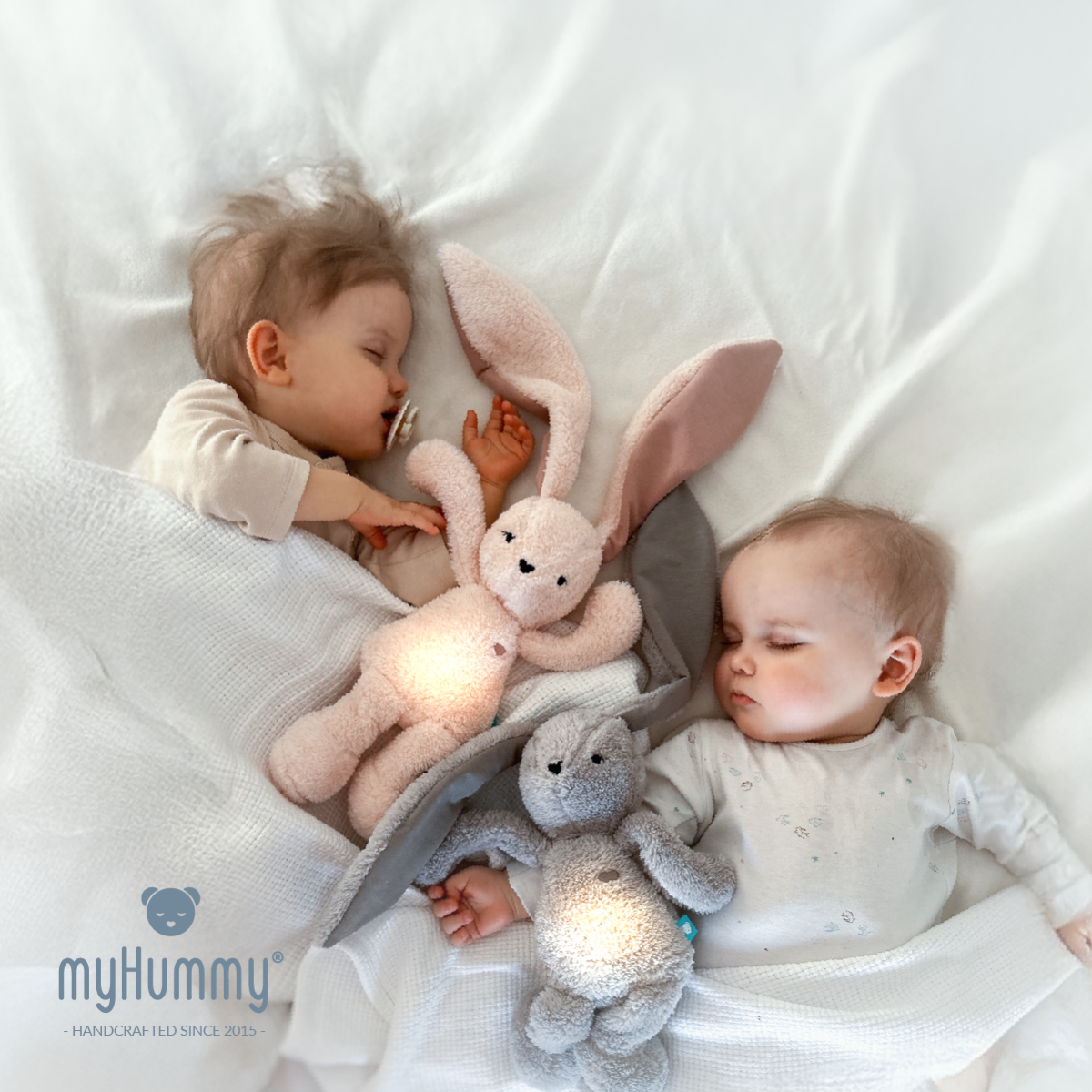 MyHummy Bunny pink 7 v 1 s lampičkou a APP
