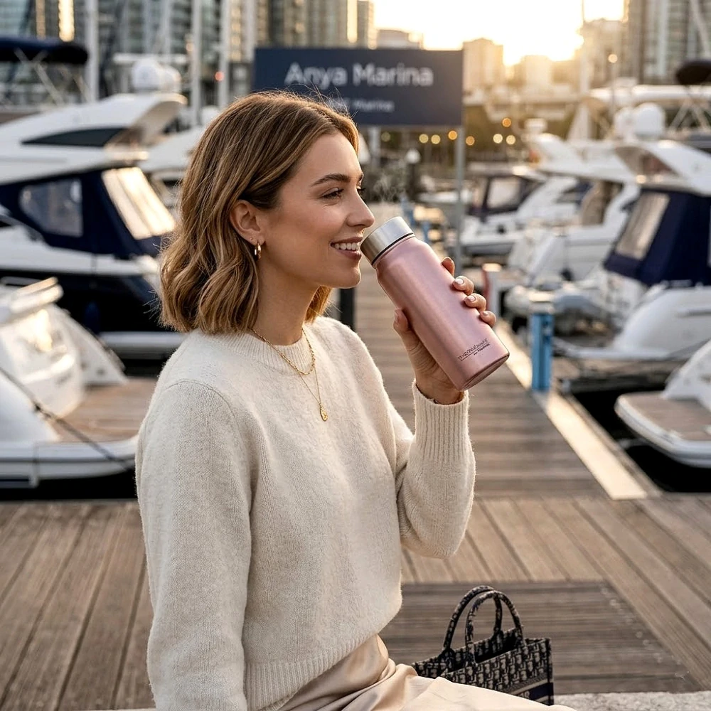 Termohrnek THERMOcafé (350 ml) růžovozlatý