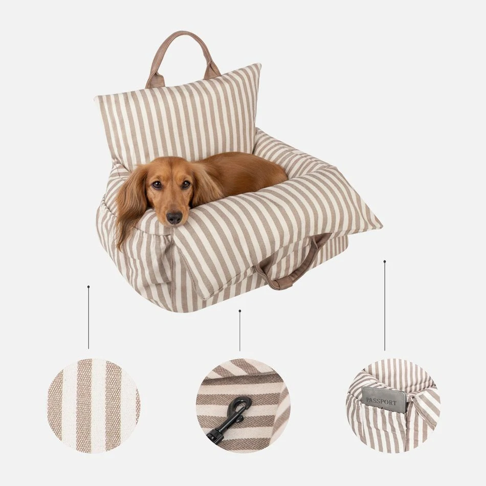 CARINIO VOYAGER 3v1 sand beige - Pelíšek, transportér, autosedačka pro zvířata