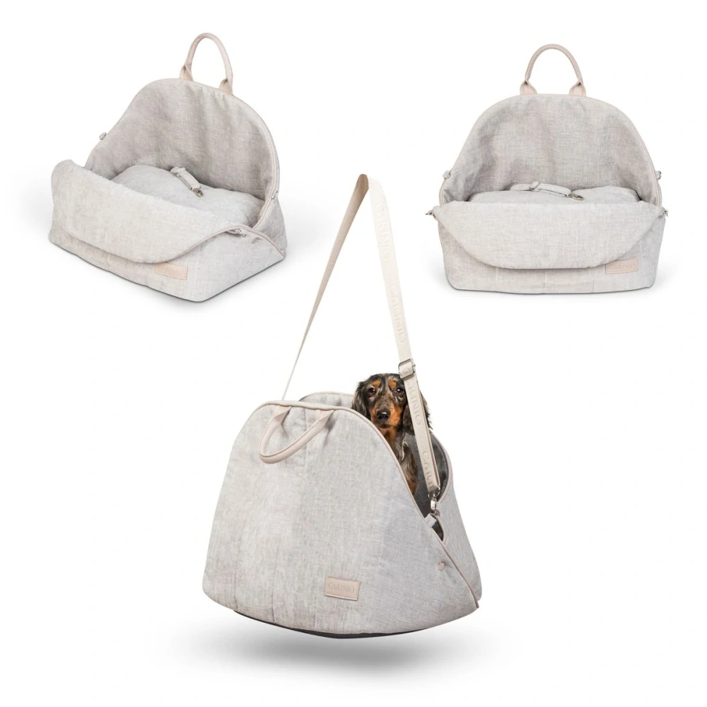 CARINIO AMIS 3v1 Dove - Pelíšek, přepravní taška, autosedačka pro zvířata