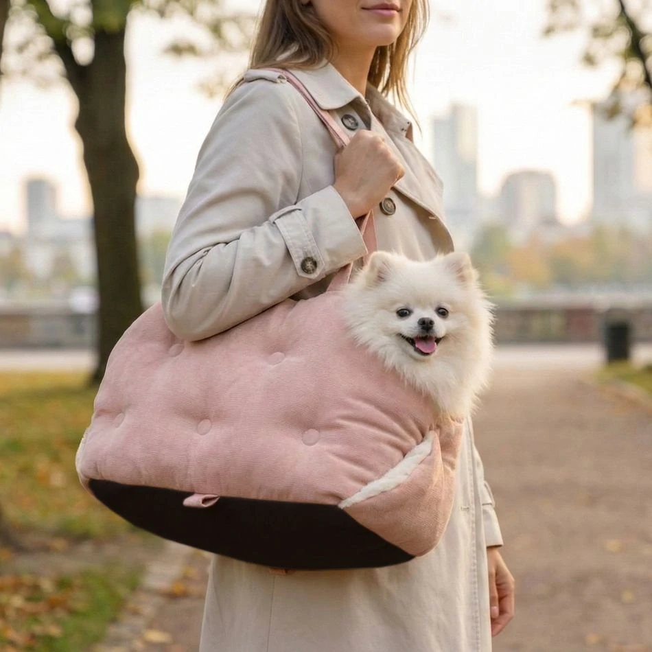 CARINIO DODA 2v1 pink - Přepravní taška a autosedačka