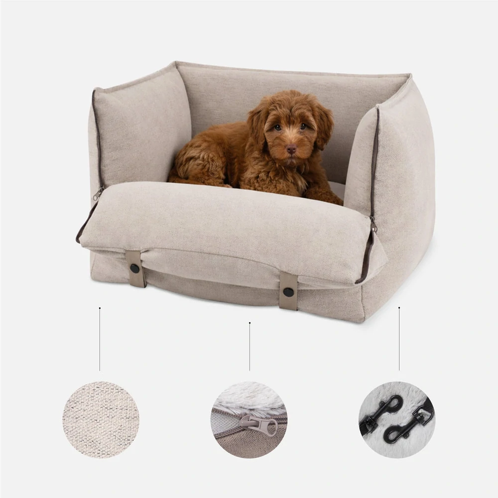 CARINIO ODYSSEY Sand 2v1- Autosedačka a pelíšek pro psy 