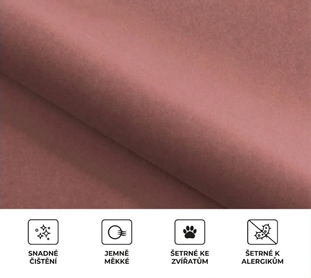 Kvalitní pelíšek ve tvaru mušle pro mazlíčky Carinio Shell Blush vel. S/M