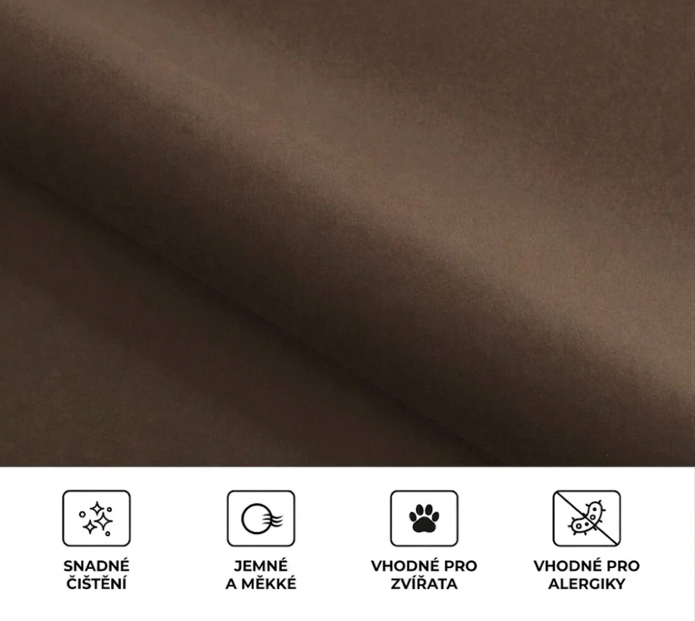 Kvalitní pelíšek ve tvaru mušle pro mazlíčky Carinio Shell Latte vel. S/M