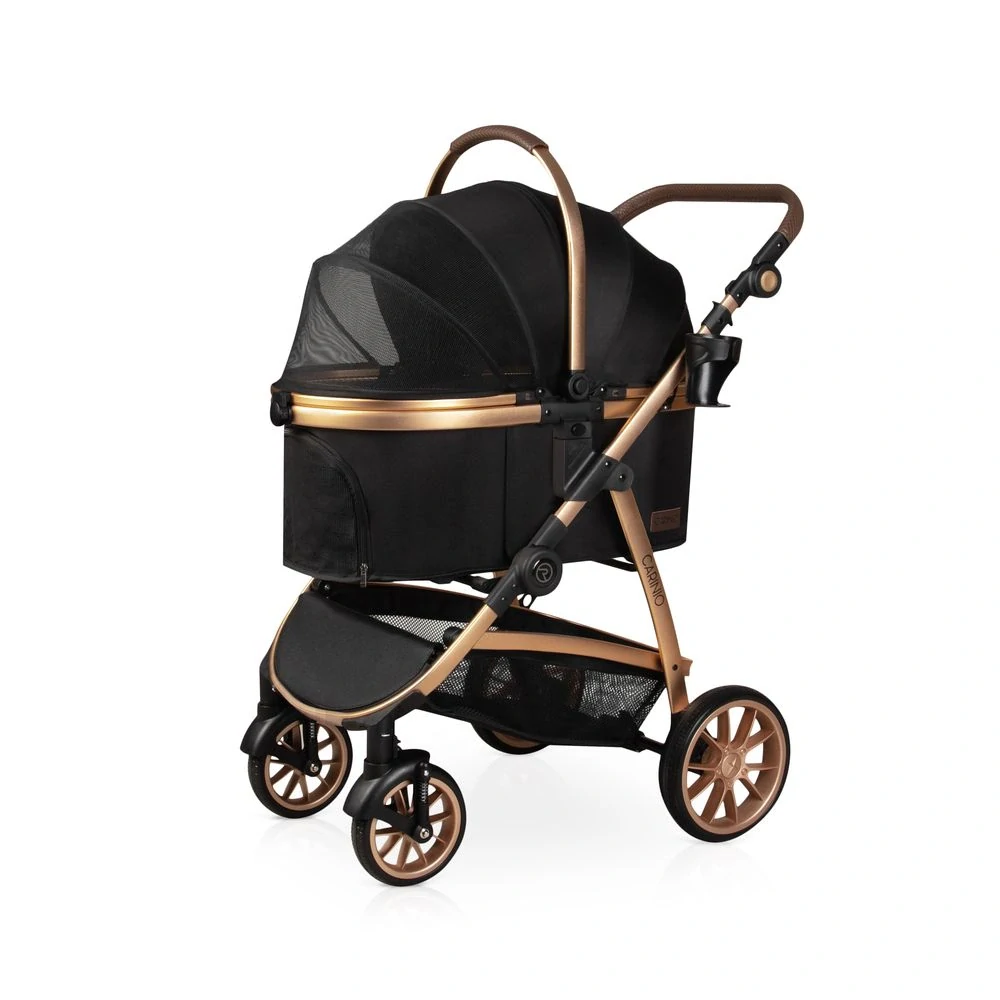 Kočárek Carinio NUKA CARBON Black pro mazlíčky