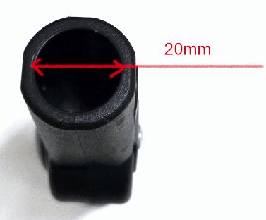 ND_kloubek na kočárek pro trubku 20mm a ovál 20x30mm