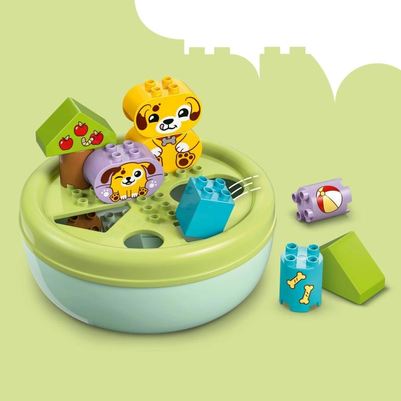 Stavebnice bloky LEGO Duplo - Třídění tvarů - Domeček pro štěňátka